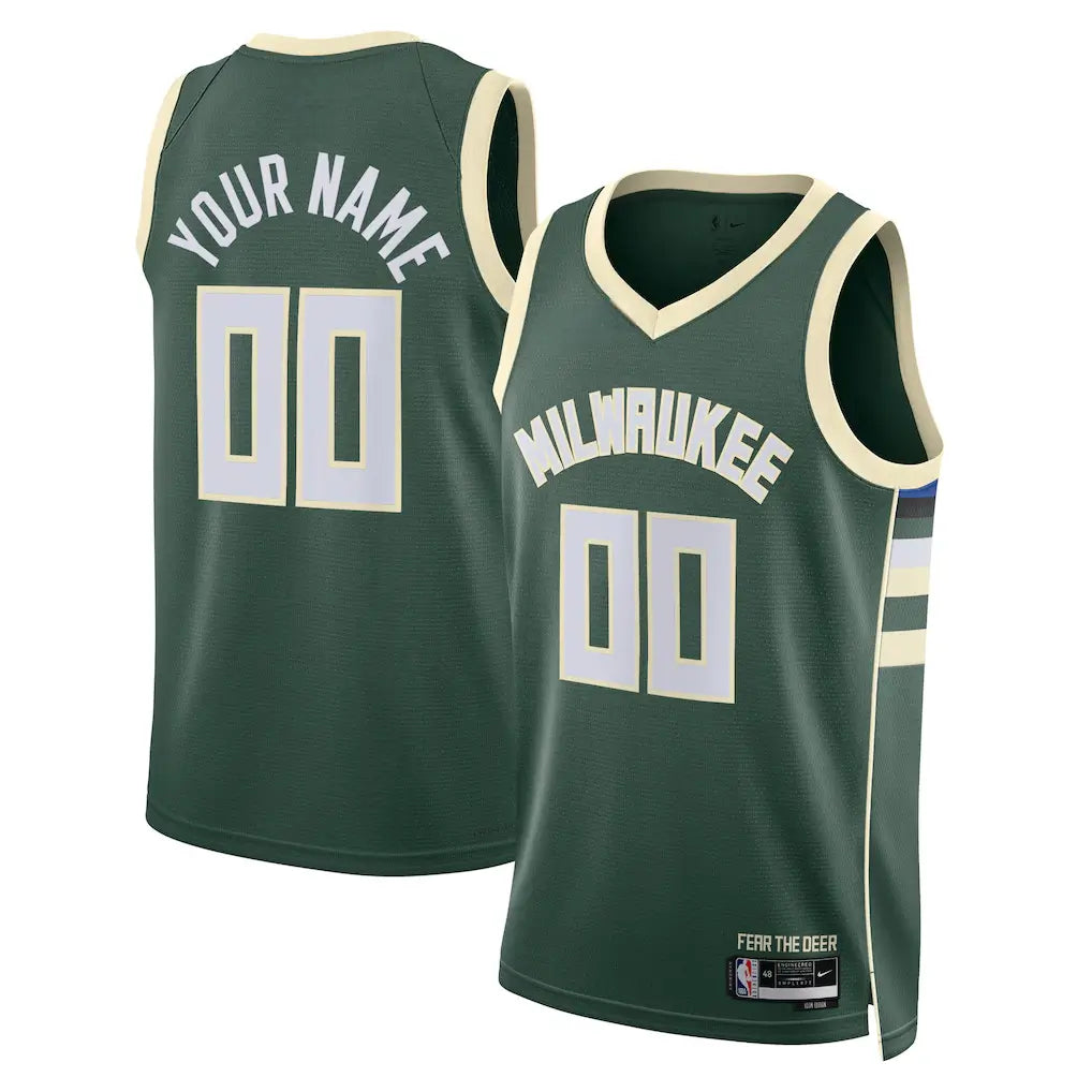Milwaukee Bucks Custom Jersey – Rep Deer District Your Way