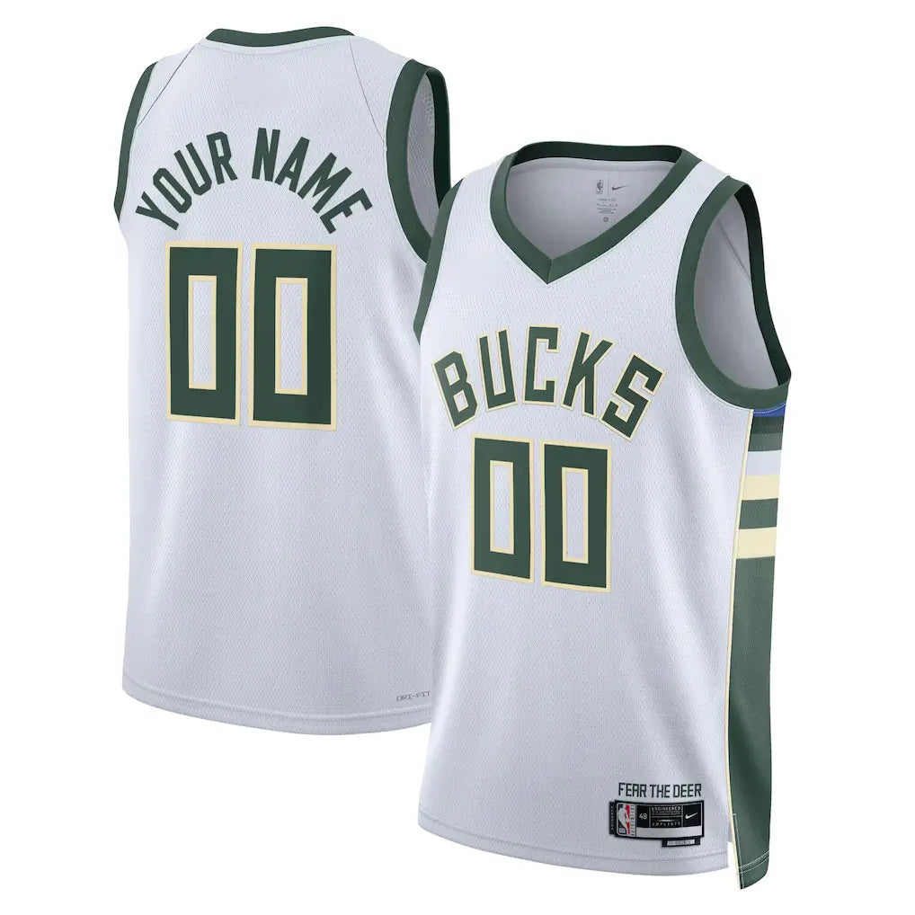 Milwaukee Bucks Custom Jersey – Rep Deer District Your Way