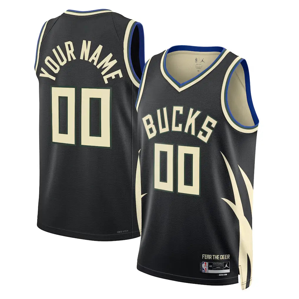 Milwaukee Bucks Custom Jersey – Rep Deer District Your Way